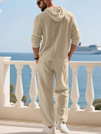 [COMPRA 1 Y LLEVATE 2] - Palermo Linen | Camisa con Capucha La Costa + Pantalón Casual