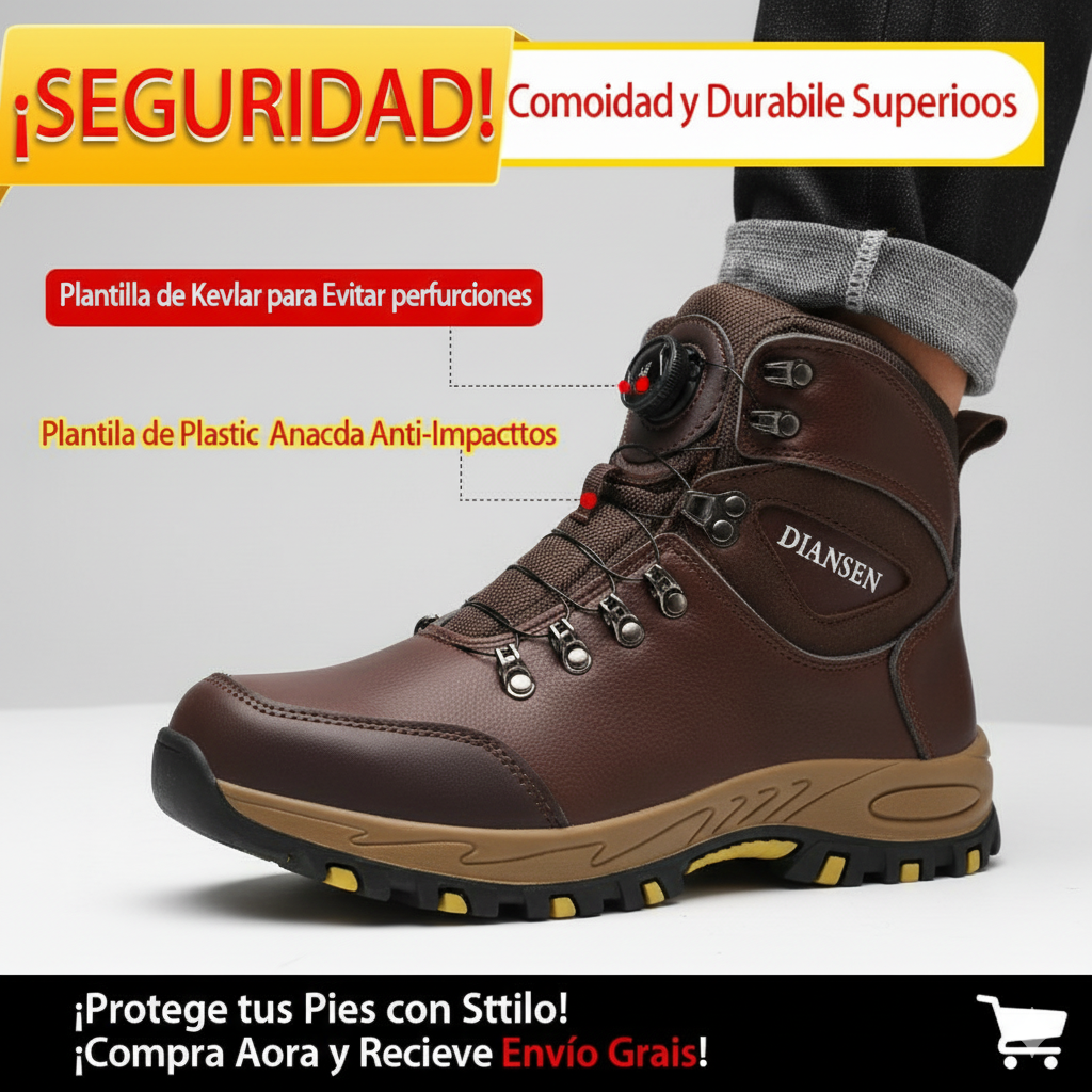 Bota Titan Armor Pro | Casco de Acero Indestructible y Protección Anti-Perforación