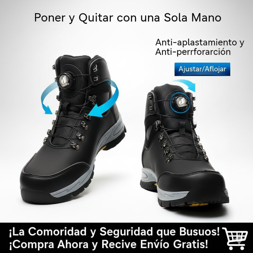 Bota Titan Armor Pro | Casco de Acero Indestructible y Protección Anti-Perforación