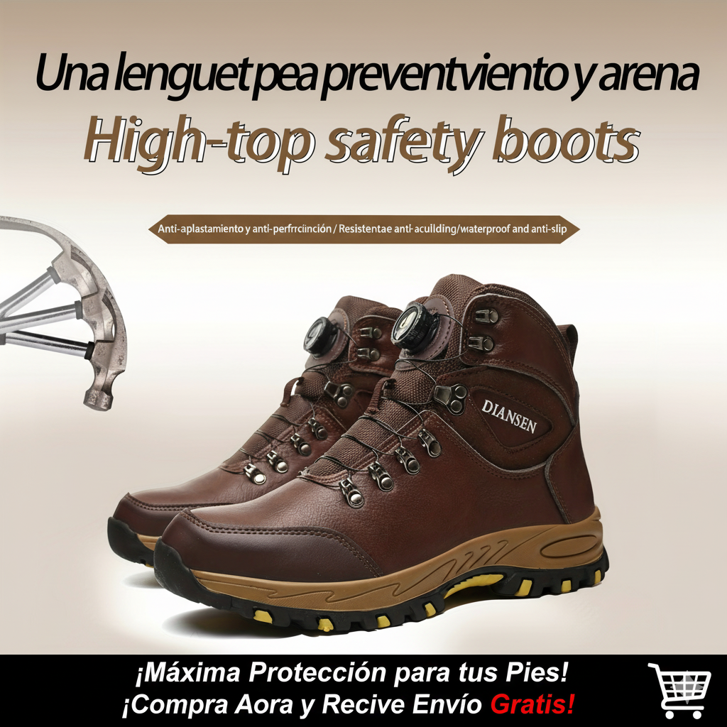 Bota Titan Armor Pro | Casco de Acero Indestructible y Protección Anti-Perforación