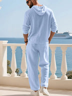 [COMPRA 1 Y LLEVATE 2] - Palermo Linen | Camisa con Capucha La Costa + Pantalón Casual